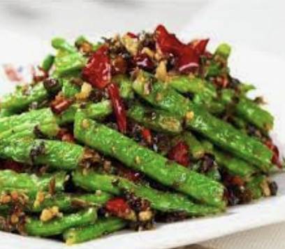 Sichuan Dry Fried Green Beans & Minced Pork (干煸四季豆)